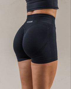 V-WAIST SCULPT SHORTS BLACK