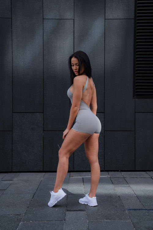 V - BACK BODYSUIT GREY - Vitchi Vilani