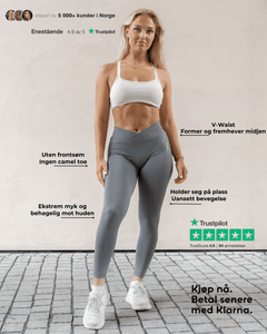 V - WAIST SCULPT TIGHTS GREY - Vitchi Norge