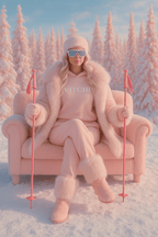 LUXE TRACKSUIT HOODIE BABY PINK PRE - SALE - VITCHI VILANI